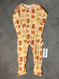 Size 0 rompers- small black print faults