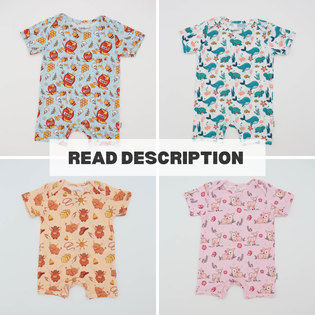 Newborn Short Romper- Larger Fit