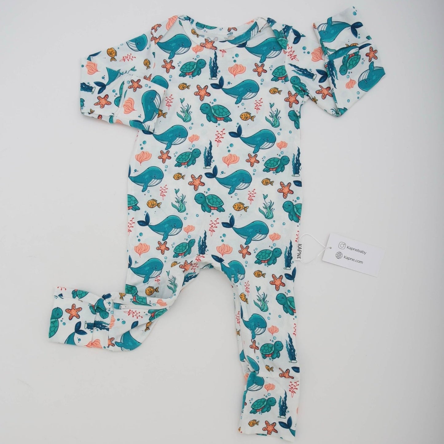 Oceanic Wonders Long Romper