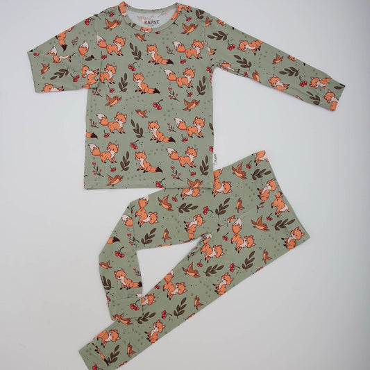 Fox Long PJ Set